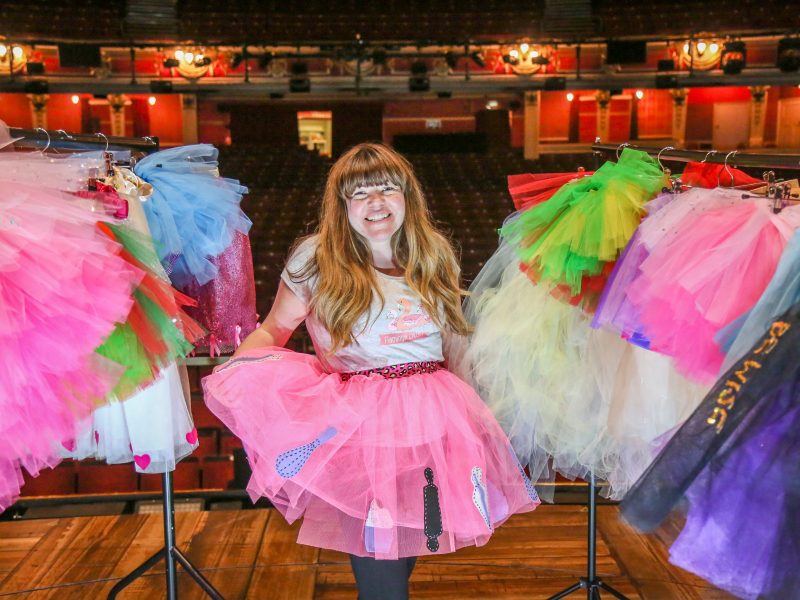 Briony May with her pink tutu