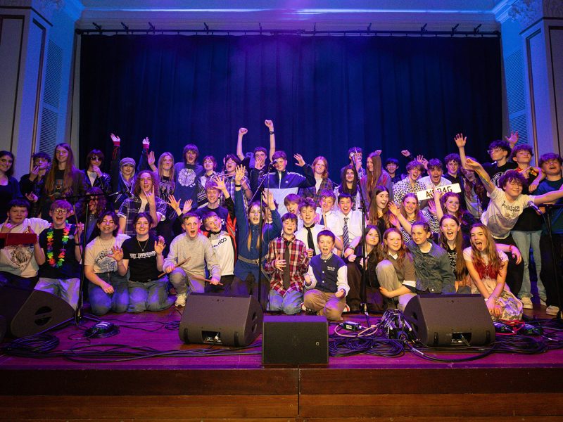 Young musicians from Redland Green, Fairfield and Ashton Park schools relish the experience of the big stage