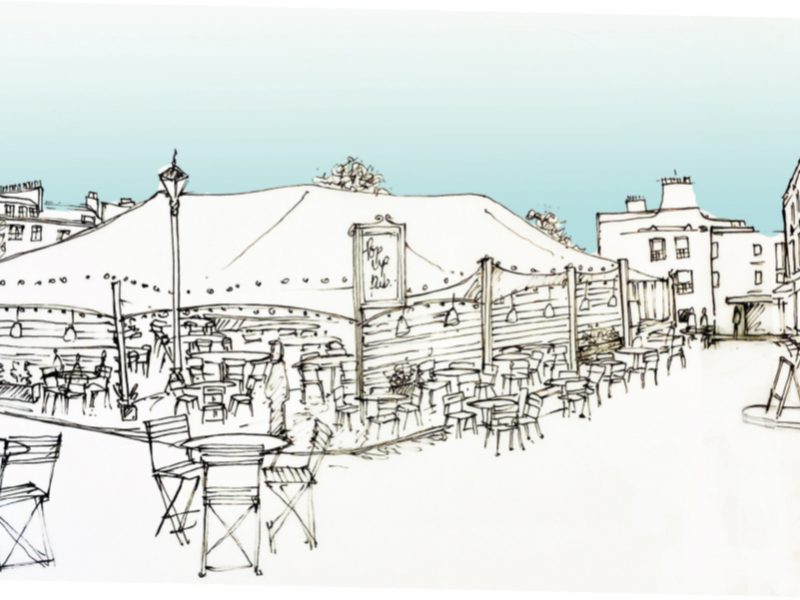 How the pop-up restaurant in Clifton could look