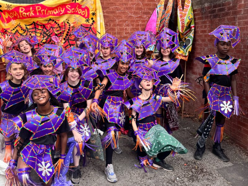 May Park Primary School pupils brought colour and music to St Paul's community celebration