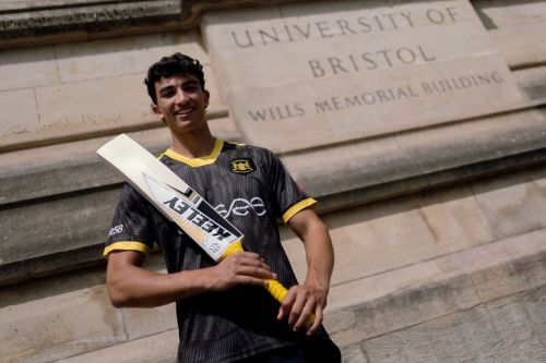 Kamran Dhariwal, a medical student and a professional cricketer. Photo: Ciara Hillyer